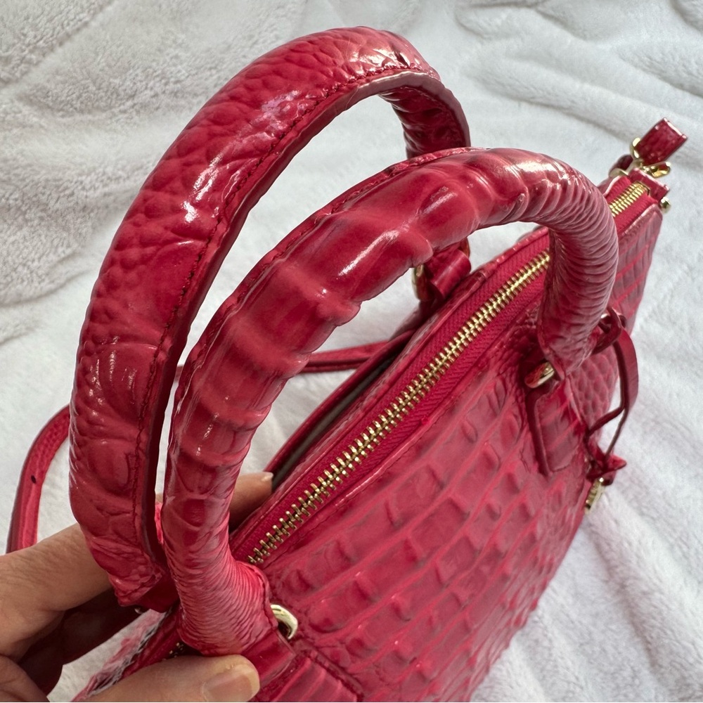 Brahmin Duxbury Satchel Bag Pink/Coral - Picture 14 of 17